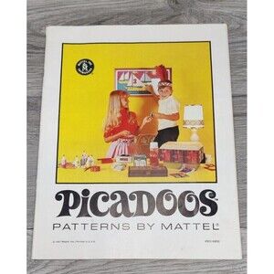 Picadoos Patterns By Mattel Instruction Booklet~1967~15 Pages~Very Little Wear